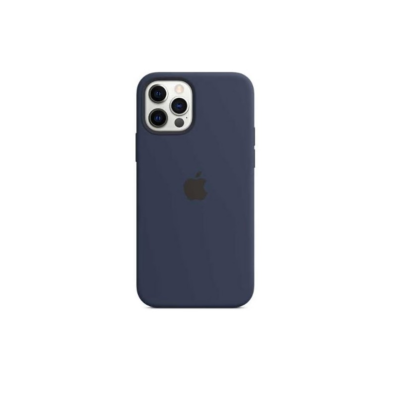 HUSA Smartphone Apple, pt iPhone 12 | iPhone 12 Pro, tip back cover (protectie spate) cu MagSafe, silicon, MagSafe, albastru, "m