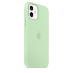 HUSA Smartphone Apple, pt iPhone 12 | iPhone 12 Pro, tip back cover (protectie spate) cu MagSafe, silicon, MagSafe, verde, "mk00