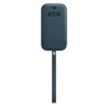 HUSA Smartphone Apple, pt iPhone 12 | iPhone 12 Pro, tip back cover (protectie spate) cu MagSafe, piele, MagSafe, albastru, "mhy