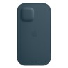HUSA Smartphone Apple, pt iPhone 12 | iPhone 12 Pro, tip back cover (protectie spate) cu MagSafe, piele, MagSafe, albastru, "mhy