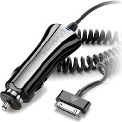 ALIMENTATOR auto CELLULAR LINE, pentru iPhone 1, 2, 3 si 4, negru, "CBRIPHONE1" (timbru verde 0.8 lei)