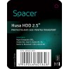 HUSA SPACER, pt HDD/SSD 2.5", buzunar intern plasa, negru, "SPHD-001"
