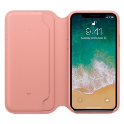 HUSA Smartphone Apple, pt iPhone X, tip back cover (protectie spate), piele, ultrasubtire, roz, "mrgf2zm/a"