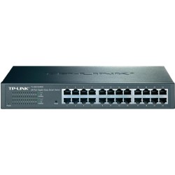 SWITCH TP-LINK 24 porturi Gigabit, easy smart, carcasa metalica, rackabil "TL-SG1024DE" (timbru verde 2 lei)