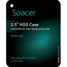 HUSA SPACER, pt HDD/SSD 2.5", buzunar intern plasa, negru, "SPHD-001"
