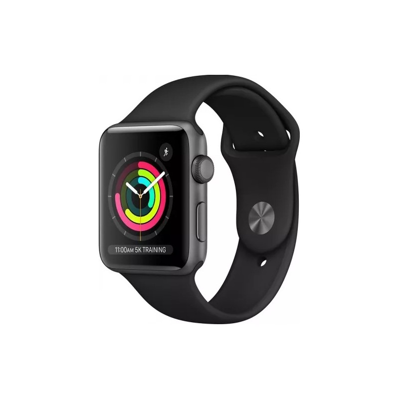 Apple Watch Series 3 GPS, 42mm Space Grey Aluminium Case with Black Sport Band, "mtf32mp/a" (timbru verde 0.18 lei)