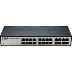 SWITCH D-LINK 24 porturi 10/100Mbps, carcasa metalica, rackabil, "DES-1100-24" (timbru verde 2 lei)