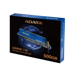 SSD ADATA, LEGEND 740, 500 GB, M.2, PCIe Gen3.0 x4, 3D TLC Nand, R/W: 2500/1700 MB/s, "ALEG-740-500GCS"