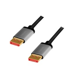 CABLU video LOGILINK, DisplayPort (T) la DisplayPort (T) 1.4, 2m, conectori auriti, rezolutie maxima 8K (7680 x 4320) la 60 Hz, 