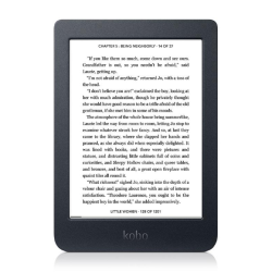 Kobo Nia e-Book Reader E Ink touchscreen 6 inch 1024 xxxx 758 8 GB 900 MHz/256 MB 1 x micro USB Greutate 0.172 kg Wireless Da Bl