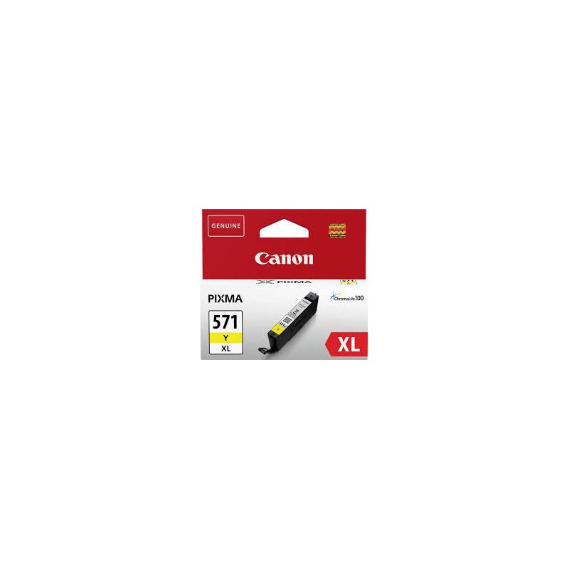 Cartus Cerneala Original Canon Yellow, CLI-571XLY, pentru Pixma MG5750|MG5751|MG6850|MG6851|MG7750|MG7751|MG7752|TS5050|TS5051|T