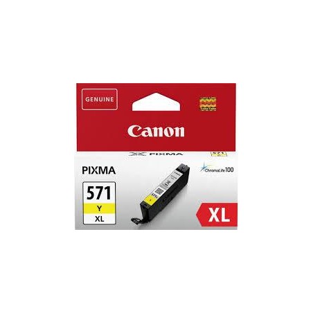 Cartus Cerneala Original Canon Yellow, CLI-571XLY, pentru Pixma MG5750|MG5751|MG6850|MG6851|MG7750|MG7751|MG7752|TS5050|TS5051|T
