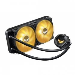 COOLER ASUS, "TUF Gaming LC 240", skt. universal, racire cu lichid, fan 120 mm x 2, 2000 rpm, LED ARGB, "TUF LC 240 ARGB" (timbr