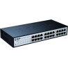 SWITCH D-LINK 24 porturi 10/100Mbps, carcasa metalica, rackabil, "DES-1100-24" (timbru verde 2 lei)