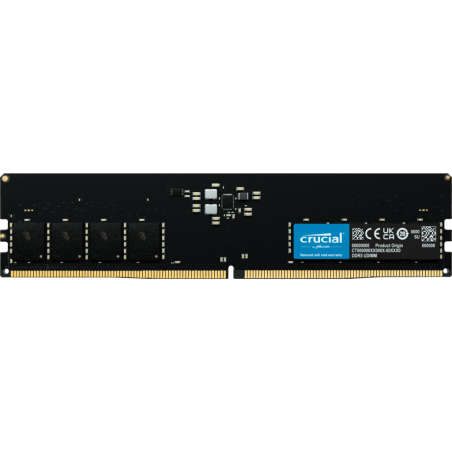 Memorie DDR Crucial DDR5 32 GB, frecventa 4800 MHz, 1 modul, radiator, "CT32G48C40U5"