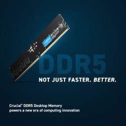 Memorie DDR Crucial DDR5 32 GB, frecventa 4800 MHz, 1 modul, radiator, "CT32G48C40U5"