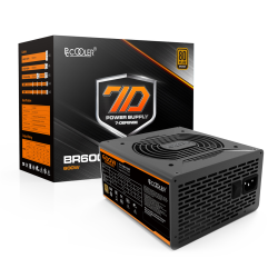 SURSA PCCOOLER 600W (real), fan 120mm PWM, 80 Plus Bronze, 2x PCI-E (6+2),  6x S-ATA "GI-BR600",  (timbru verde 2 lei)