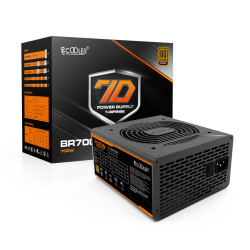 SURSA PCCOOLER 700W (real), fan 120mm PWM, 80 Plus Bronze, 2x PCI-E (6+2),  6x S-ATA "GI-BR700",  (timbru verde 2 lei)