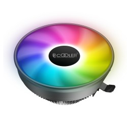 COOLER  PCCOOLER, skt. universal, racire cu aer, vent. 120 mm x 1, 1800 rpm, fixed LED RGB "E126M PRO" (timbru verde 0.8 lei)