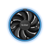 COOLER  PCCOOLER, skt. universal, racire cu aer, vent. 120 mm x 1, 1800 rpm, blue LED "E126M B" (timbru verde 0.8 lei)