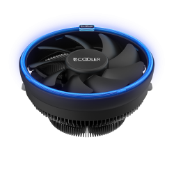 COOLER  PCCOOLER, skt. universal, racire cu aer, vent. 120 mm x 1, 1800 rpm, blue LED "E126M B" (timbru verde 0.8 lei)