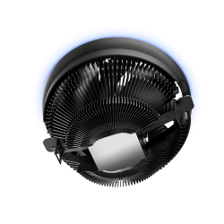 COOLER  PCCOOLER, skt. universal, racire cu aer, vent. 120 mm x 1, 1800 rpm, blue LED "E126M B" (timbru verde 0.8 lei)