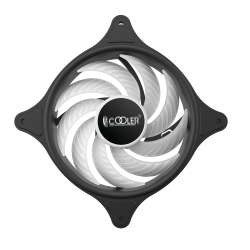 VENTILATOR PCCOOLER PC 120x120x25 mm, RGB LED fix, 3 PIN, Hydro Bearing, fixed LED RGB, 1 buc. in pachet "FX-120-3"