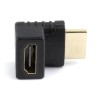 ADAPTOR video GEMBIRD, HDMI (T) la HDMI (M), unghi 270grade sus, conectori auriti, black, "A-HDMI270-FML" (timbru verde 0.08 lei