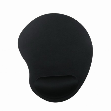 MousePAD GEMBIRD, cauciuc si material textil, 240 x 200 x 4 mm, suport ergonomic, negru, "MP-ERGO-01"