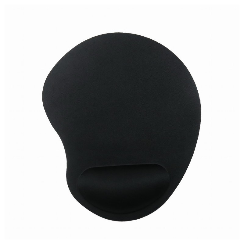 MousePAD GEMBIRD, cauciuc si material textil, 240 x 200 x 4 mm, suport ergonomic, negru, "MP-ERGO-01"