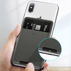 PORTCARD silicon Baseus, compatibil cu majoritatea telefoanelor de pe piata, atat timp cat telefonul este mai lat de 62 mm si ma