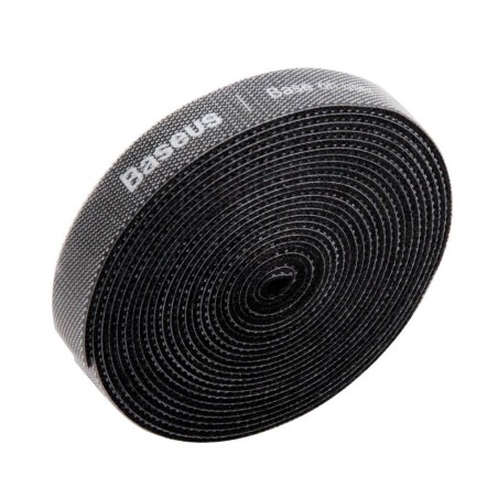 ORGANIZATOR cabluri tip Velcro Baseus Colourful Circle, 3m, negru "ACMGT-F01" - 6953156293496