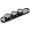 ORGANIZATOR cabluri Baseus Peas, adeziv 3M, trei orificii destinate organizarii prevazute cu magneti, negru "ACWDJ-01" - 6953156