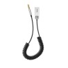 ADAPTOR Bluetooth Jack 3.5 Baseus BA01, alimentare USB, convertor audio wireless, versiune 5.0, negru "CABA01-01" (timbru verde 