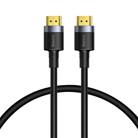 CABLU video Baseus Cafule, HDMI (T) la HDMI (T), rezolutie maxima 4K UHD (3840 x 2160) la 60 Hz, conectori auriti, 1m, negru "CA