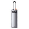 DOCKING Station Baseus Metal Gleam,conec USB-C,USB 3.0x3,SDx1,microSDx1,RJ-45 Gigabit LANx1,USB-Cx1 PD 100W 5V/9V/14.5/20V 5A (M