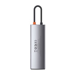 DOCKING Station Baseus Metal Gleam,conec USB-C,USB 3.0x3,SDx1,microSDx1,RJ-45 Gigabit LANx1,USB-Cx1 PD 100W 5V/9V/14.5/20V 5A (M