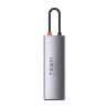 DOCKING Station Baseus Metal Gleam,conec USB-C,USB 3.0x3,SDx1,microSDx1,RJ-45 Gigabit LANx1,USB-Cx1 PD 100W 5V/9V/14.5/20V 5A (M
