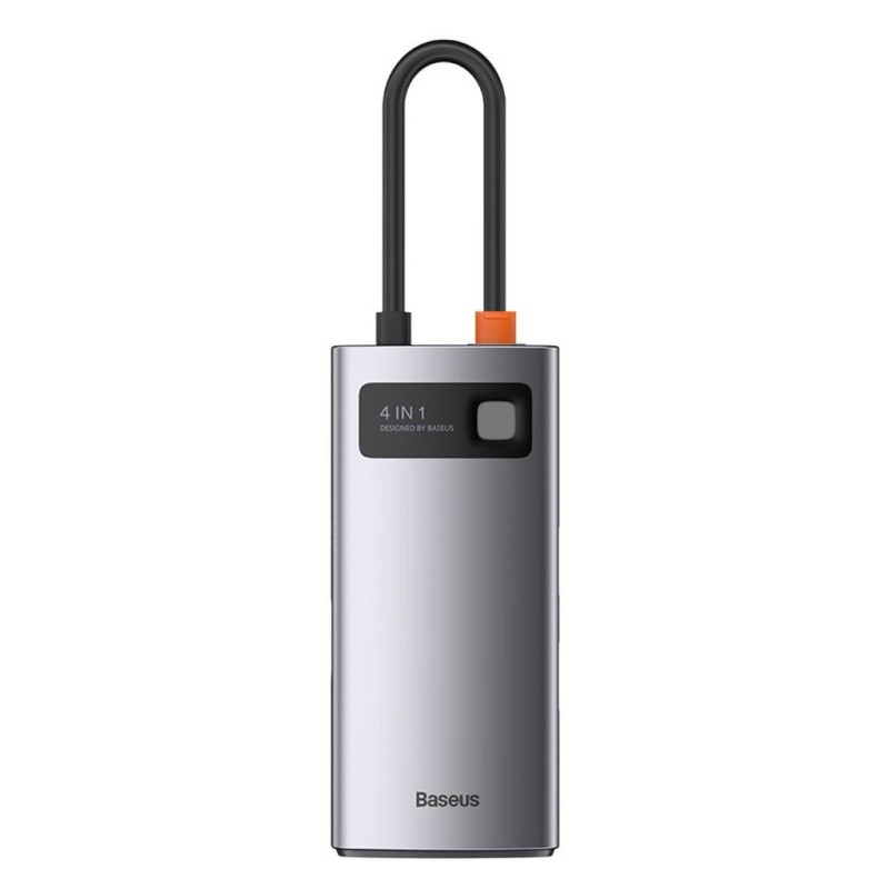 DOCKING Station Baseus Metal Gleam,conectare PC USB-C, USB 3.0x1|USB 2.0x1|USB Type C x 1 PD 100W 5V/9V/ 4.5V/20V 5A (Max) | HDM