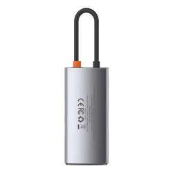 DOCKING Station Baseus Metal Gleam,conectare PC USB-C, USB 3.0x1|USB 2.0x1|USB Type C x 1 PD 100W 5V/9V/ 4.5V/20V 5A (Max) | HDM