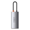 DOCKING Station Baseus Metal Gleam,conectare PC USB-C, USB 3.0x1|USB 2.0x1|USB Type C x 1 PD 100W 5V/9V/ 4.5V/20V 5A (Max) | HDM