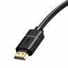 CABLU video Baseus HD Series, HDMI (T) la HDMI (T), rezolutie maxima 4K UHD (3840 x 2160) la 30 Hz, conectori auriti, 5m, negru 
