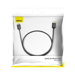 CABLU video Baseus HD Series, HDMI (T) la HDMI (T), rezolutie maxima 4K UHD (3840 x 2160) la 30 Hz, conectori auriti, 8m, negru 