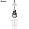 INCARCATOR auto Baseus Grain Pro, 2 x USB Output 5V/4.8A 24W total ambele porturi, pt. bricheta auto, alb "CCALLP-02" (timbru ve