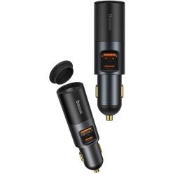 INCARCATOR auto Baseus Share Together,1 x USB Output 5V/3A,1 x USB Type-C max 5V/3A si 1 x bricheta auto 60W,total output 120W, 