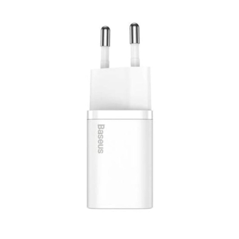 INCARCATOR retea Baseus Super Si, Quick Charge 20W, 1 x USB Type-C 5V/3A, alb "CCSUP-B02" (timbru verde 0.18 lei) - 695315623000