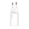 INCARCATOR retea Baseus Super Si, Quick Charge 20W, 1 x USB Type-C 5V/3A, alb "CCSUP-B02" (timbru verde 0.18 lei) - 695315623000
