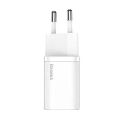 INCARCATOR retea Baseus Super Si, Quick Charge 20W, 1 x USB Type-C 5V/3A, alb "CCSUP-B02" (timbru verde 0.18 lei) - 695315623000