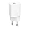 INCARCATOR retea Baseus Super Si, Quick Charge 20W, 1 x USB Type-C 5V/3A, alb "CCSUP-B02" (timbru verde 0.18 lei) - 695315623000