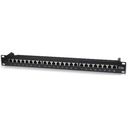PATCH PANEL INTELLINET 24 porturi, FTP, Cat5e ecranat, 1U pentru rack 19" "513487"